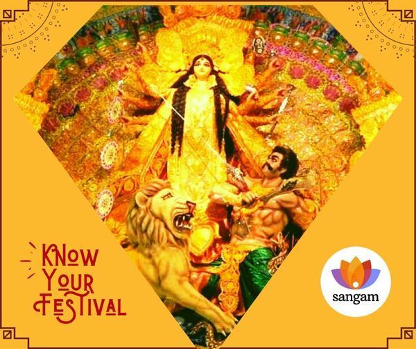 sangamtalks's tweet photo. Warm wishes on Durgashtami! Devi Mahagauri, the serene and tranquil goddess, is celebrated on the eighth day of Navratri. With her fair complexion and four arms, she holds a Trishul, a Damru, and blesses with Varada and Abhaya Mudras. #Navratri #DeviMahagauri #KnowYourFestival https://t.co/zTAu1lg8Bo
