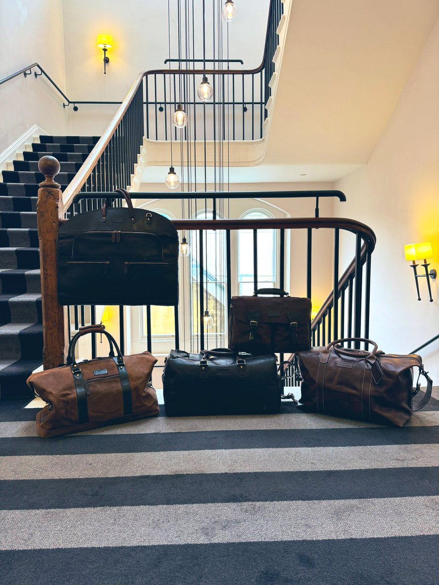 The new leather luggage and accessory collection has been very well received. From leather card holders priced at £30, to the ‘Balmoral’ weekend bag , finished in smooth brown leather (bottom right) £270. Pop in-store &amp; discover the collection. Open today 11-4. #morethanashoeshop
