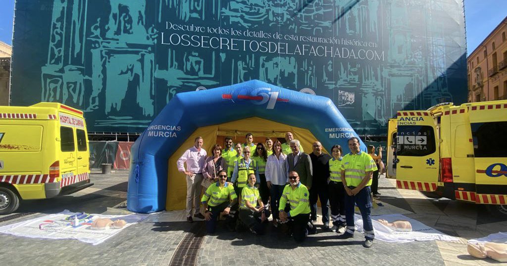 Ayer nos tocó visibilizar la importancia de la formación de reanimación cardiopulmonar a la población con la Gerencia #061Murcia 
En nuestra #RegiondeMurcia los peques aprenden a ritmo de #Jacintoysusamigos.