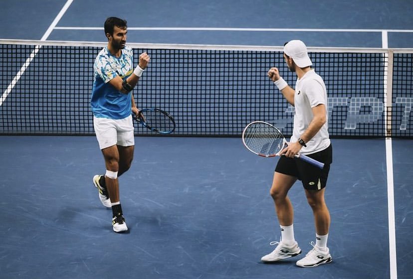 🏆Super Sunday in Stockholm 🏆 In today’s doubles final, Andrey Golubev and Denys Molchanov take on Yuki Bhambri and Julian Cash. 🕰️ Play starts at 12.30 at Kungl. Tennishallen #bnpparibasnordicopen