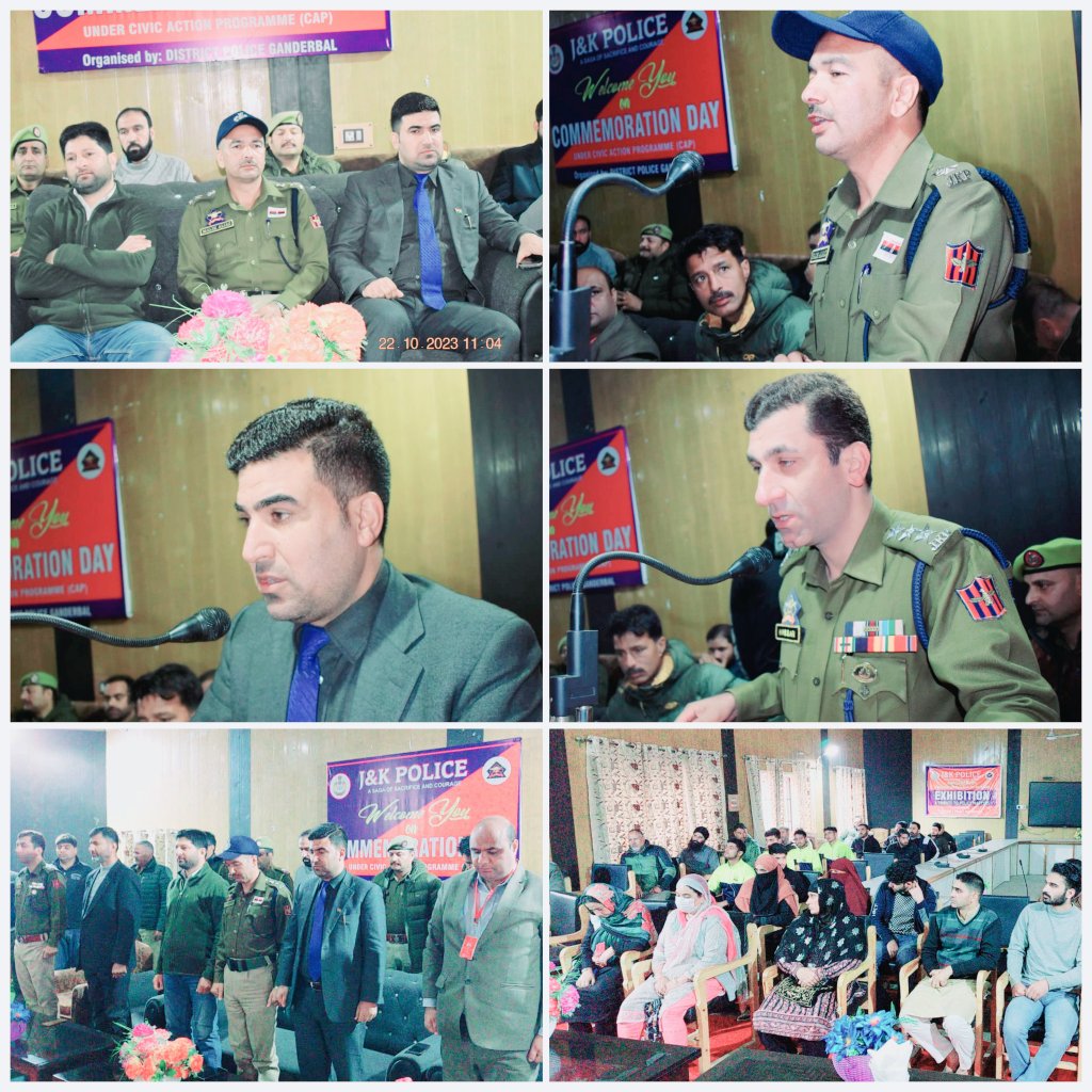 Gbl_Police's tweet photo. #GanderbalPolice today organised an #ExhibitionProgram in the loving memory of #Martyrs of Jammu Kashmir Police at Town Hall, Ganderbal.
The stories of valour and courage of #Martyrs were presented in front of public through this exhibition. Students, PRIs and Officers from Civil administration and Police participated in the program.
@JmuKmrPolice
@KashmirPolice
@sujitpchauhan
@NikhilB__IPS