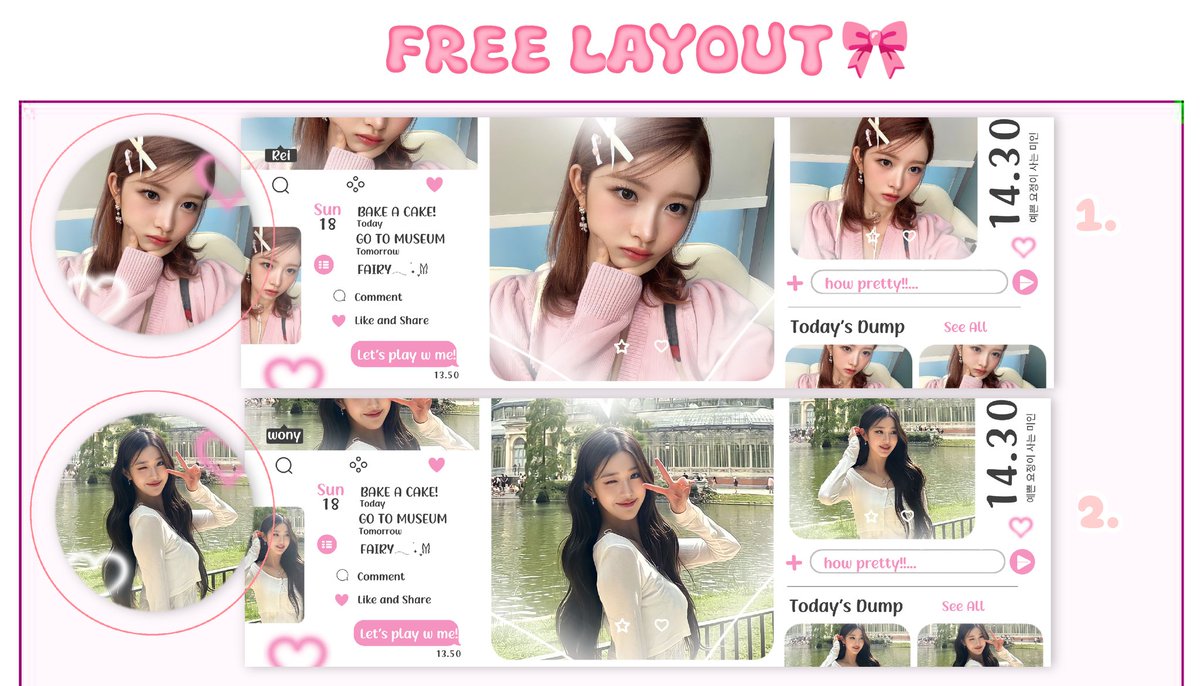 zoelvaww's tweet photo. A retweet would be appreciated! 💗

˚୨୧⋆｡˚ ⋆ Holaa sasa datang membawa 7 free layout gg yg bisa ditake jam 20.00 karena sdh di borong sm akak cantik @cherishwine 🤩 boleh DM aku nomor yg dimau boleh pake cadangan ya. Jangan lupa say thanks you💗

Yuk ikutan 🫶🏻
#zonauang https://t.co/tEjmiCyKuP
