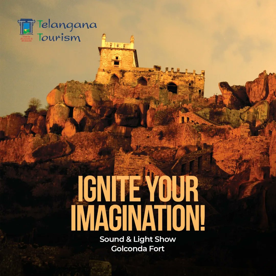 TravelTelangana's tweet photo. Don't miss this extraordinary journey through time! Book your tickets now and be part of this mesmerizing experience!
Book now! https://t.co/4KEje872LR | 1800-425-46464
#SoundAndLightShow #Golconda #SoundAndLight #TSTDC #TelanganaTourism #Telangana https://t.co/fny9pSjFLo
