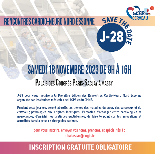 Institut Cardiovasculaire Paris Sud (ICPS) (@icps_institut) on Twitter photo Première édition "Au #Cœur du #Cerveau" : rencontres Cardio-Neuro Nord Essonne, organisée par les équipes médicales de l'<a href="/ICPS_institut/">Institut Cardiovasculaire Paris Sud (ICPS)</a> et du @GHNE.
Voir le programme : icps.fr/wp-content/upl…
#Cardiologie #neurologie #neurovasculaire #AVC #santé Première édition "Au #Cœur du #Cerveau" : rencontres Cardio-Neuro Nord Essonne, organisée par les équipes médicales de l'<a href="/ICPS_institut/">Institut Cardiovasculaire Paris Sud (ICPS)</a> et du @GHNE.
Voir le programme : icps.fr/wp-content/upl…
#Cardiologie #neurologie #neurovasculaire #AVC #santé