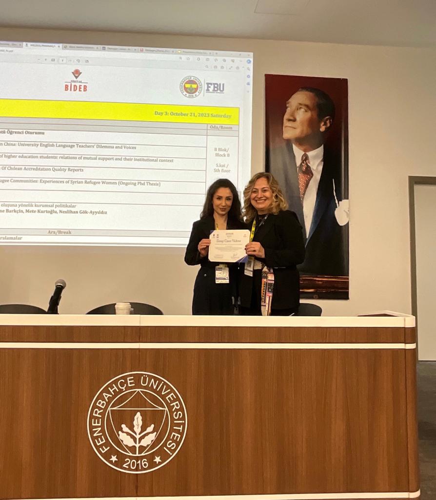 Inönü Üniversitesi Afet Sonrası Psikososyal Destek Birimimizin ekip üyesi Sonay Caner Yıldırım, "Üniversite Personeli İçin Afet Sonrası Psikososyal Destek Müdahale Eylem Planı" başlıklı çalışmamızı 6. Uluslararası Yükseköğretim Çalışmaları Konferansı (IHEC2023)’da sundu.