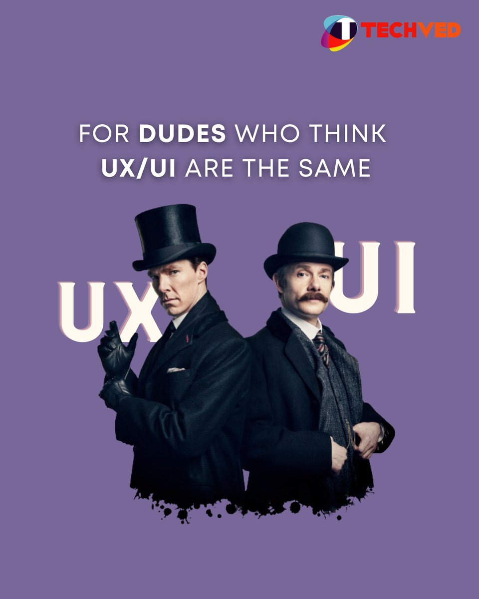 techved's tweet image. When someone says UX and UI are the same!

#UXUI #DesignHumor
#DesignMemes