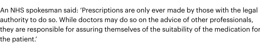 AlisonGeorge10's tweet image. I suspect it’s part of the @NHSEngland @DHSCgovuk #LongTermWorkforcePlan to repeat this error frequently.

❗️Oh…&amp;amp; for the NHSE spokesperson who said this👇🏼… I know of a ward PA who was forging Dr’s signatures on TTO scripts❗️

This part of the LTWP is a dangerous experiment.