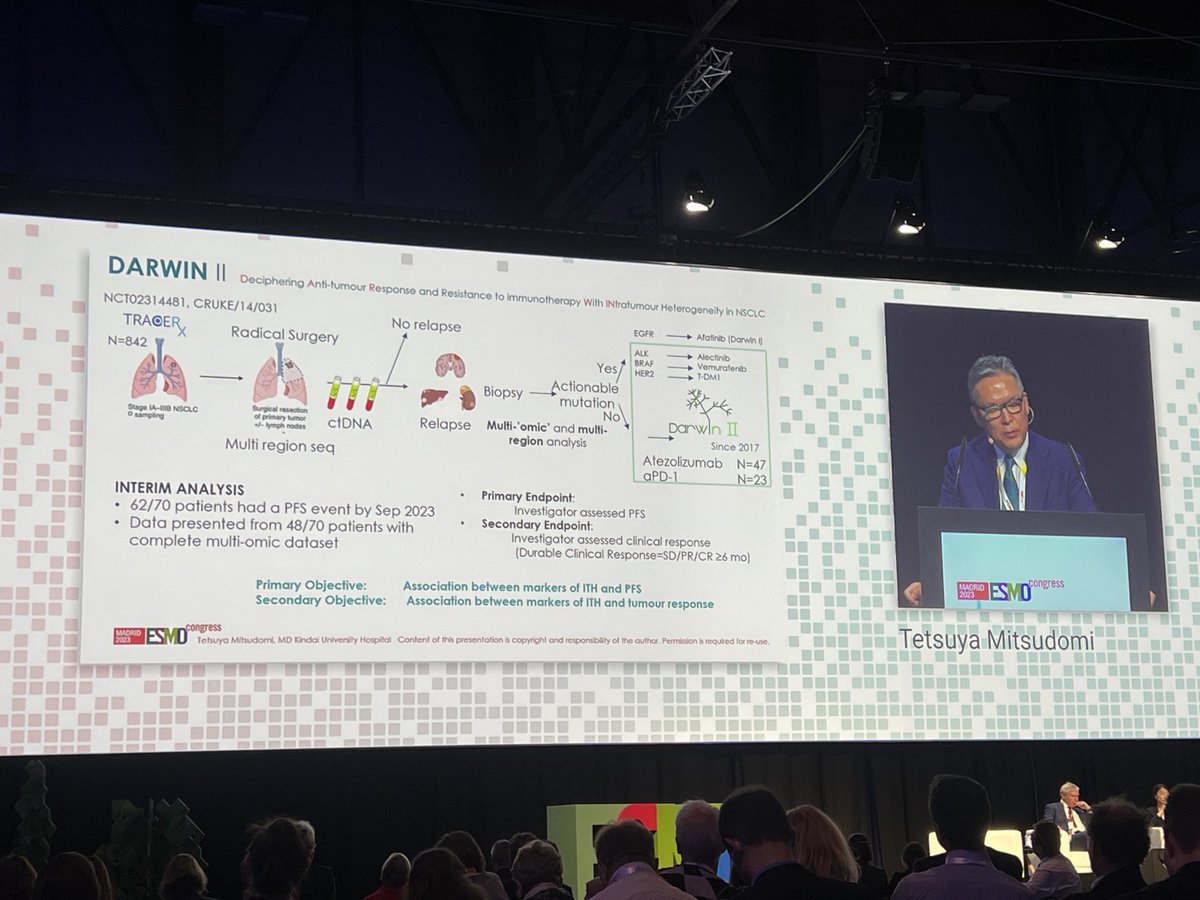 CharlesSwanton's tweet photo. Wonderful summary of TRACERx latest data by Prof Mitsudomi reviewing ⁦@crispinhiley⁩ ⁦@SonyaHessey⁩ and Wing Liu work - Clonal TMB , metastasis growth rates and Immune evasion mechanisms - thanks ⁦@TheCrick⁩ ⁦@uclcancer⁩ ⁦@CRUK_MI⁩ @CRUKresearch⁩ https://t.co/O4c82U7Ly9