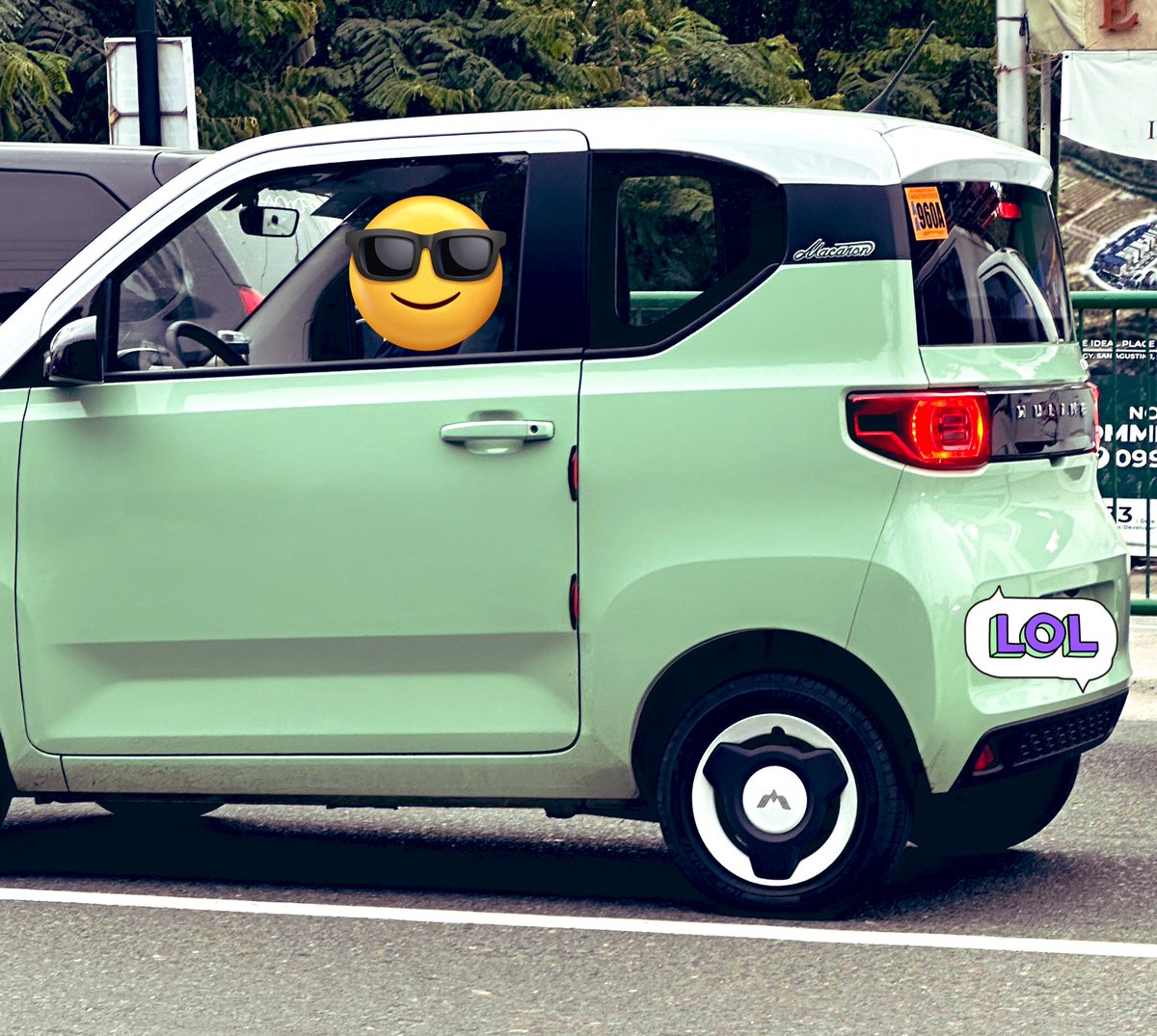 drahcirnai's tweet image. Ang cute! Gaano kaya katagal to bago malobat! 

#WulingEV