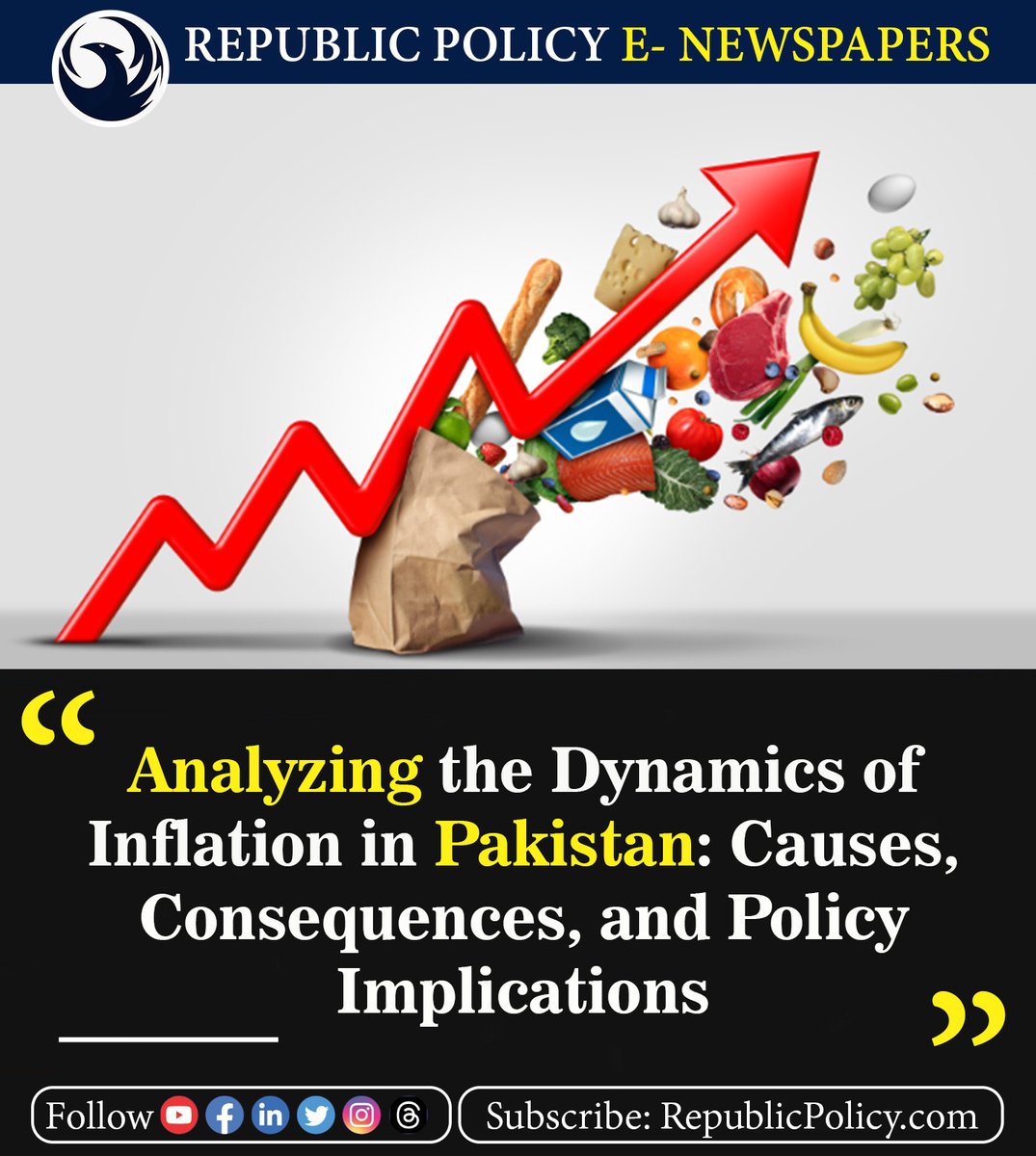 Inflation is a critical economic phenomenon that affects the lives of individuals, businesses, and governments worldwide.

Read more: republicpolicy.com/analyzing-the-…

#InflationAnalysis #PakistanInflation #PolicyImplications #InflationEffects #News
