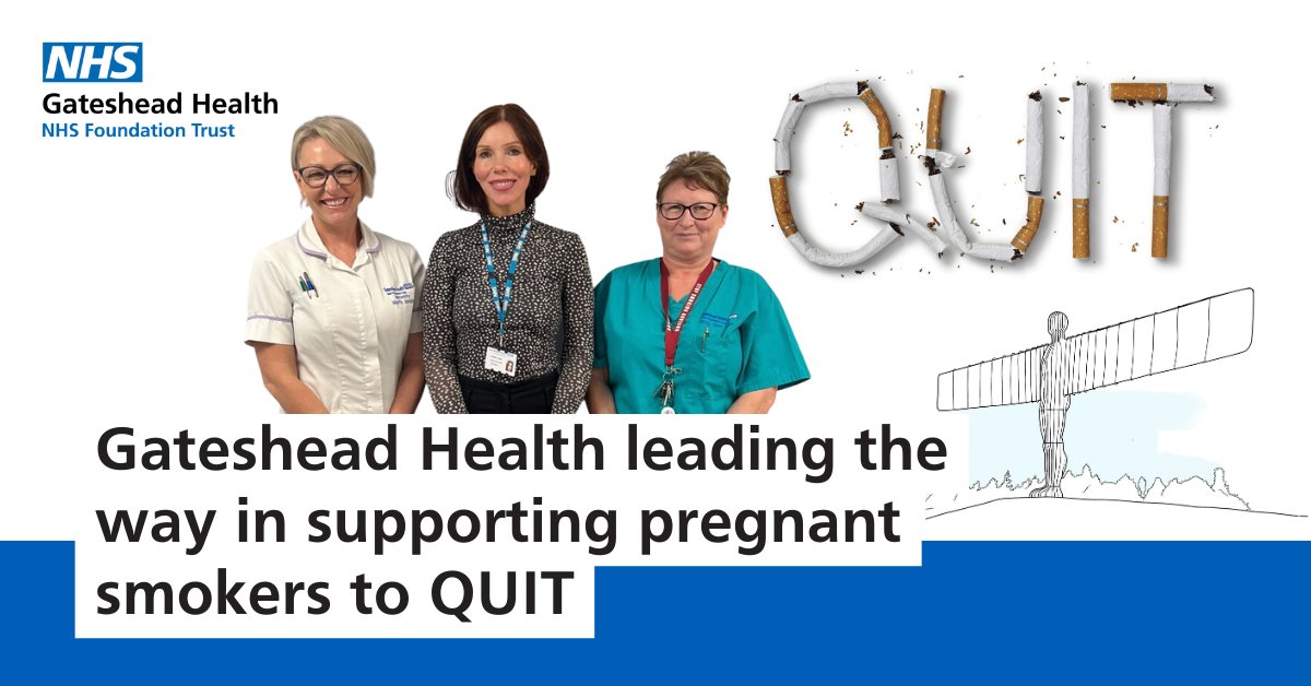 Smoking lead’s to many serious complications, but Gateshead Health’s QUIT team are helping inpatients, expecting mothers and their families who smoke to make a healthy lifestyle change for themselves and their baby 🚭 Read the full story here 👉 gatesheadhealth.nhs.uk/news/gateshead…