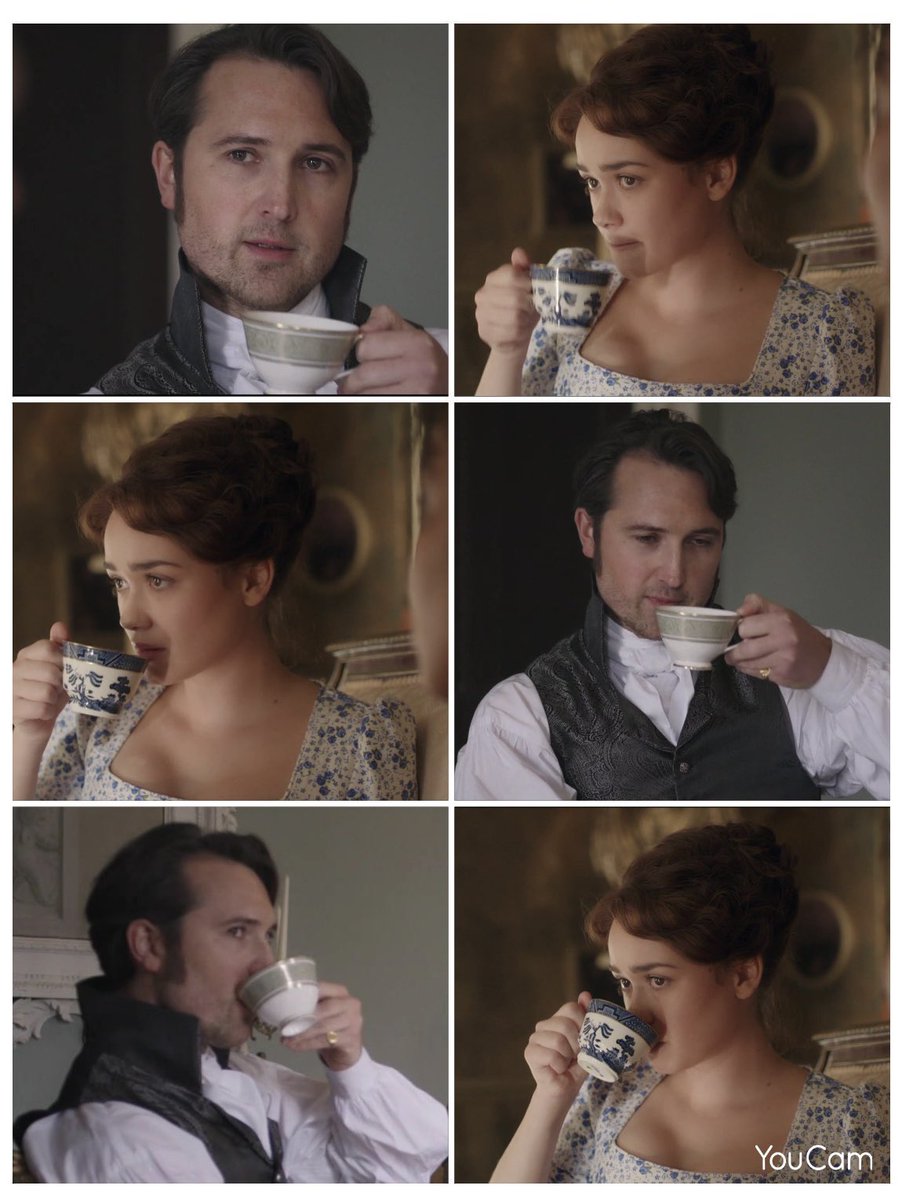 Louisa1496's tweet photo. Colbourne and Charlotte, taking life one sip at a time…☕️☕️
#Sanditon #SanditonS3 https://t.co/QTxAwYI7ZU