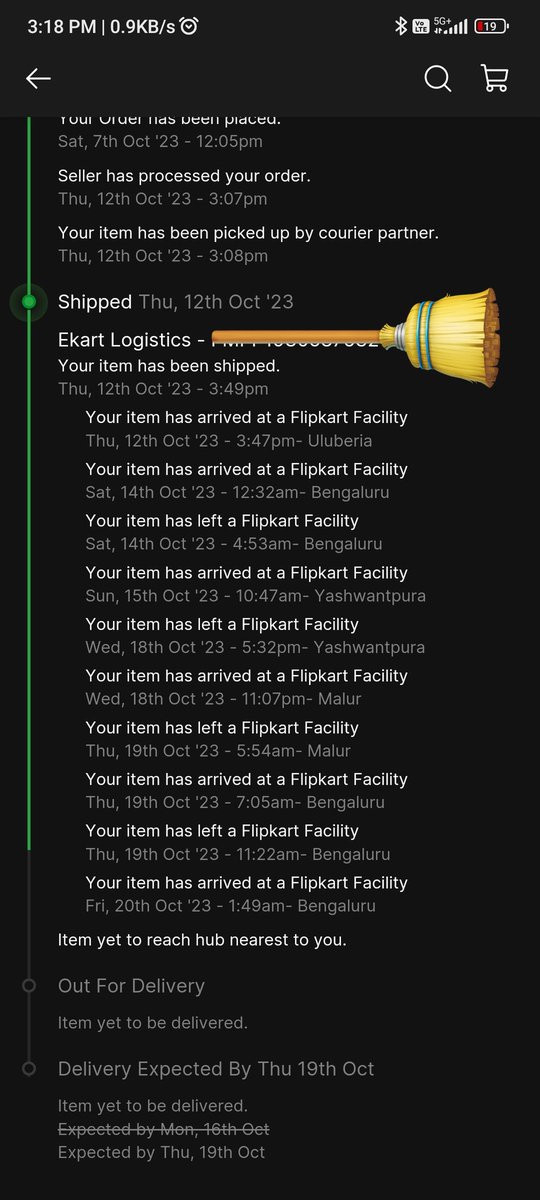 the__chartist's tweet photo. Still no resolution. Why flipkart is not understanding that I have a flight tomorrow. 
No progress happens from your side. No call from your side. Whenever I will tweet the same predefined comment will com. @flipkartsupport @Flipkart https://t.co/dXFSUnGjS5