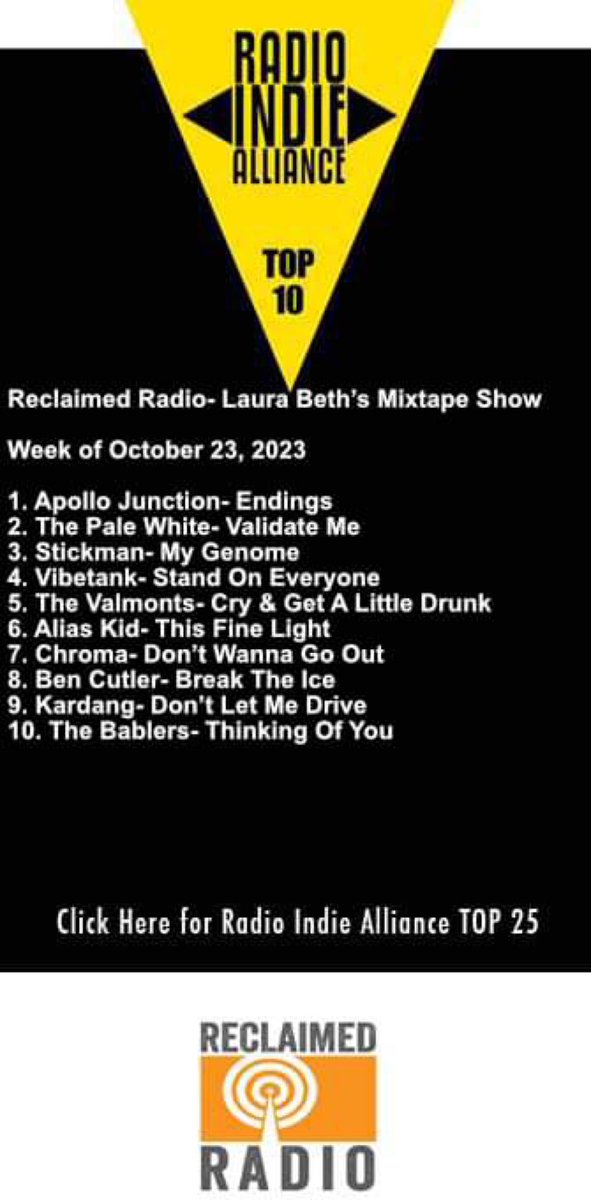 My picks of the week:

@ApolloJunction @thepalewhite Stickman, @vibetank @thevalmonts @aliaskid @chroma @bcutler4 Kardang and @THEBABLERS