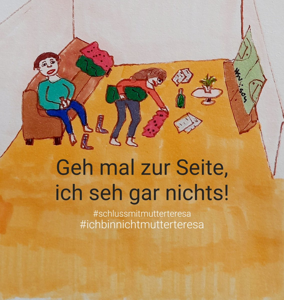 Beitrag auf Instagram #schlussmitmutterteresa