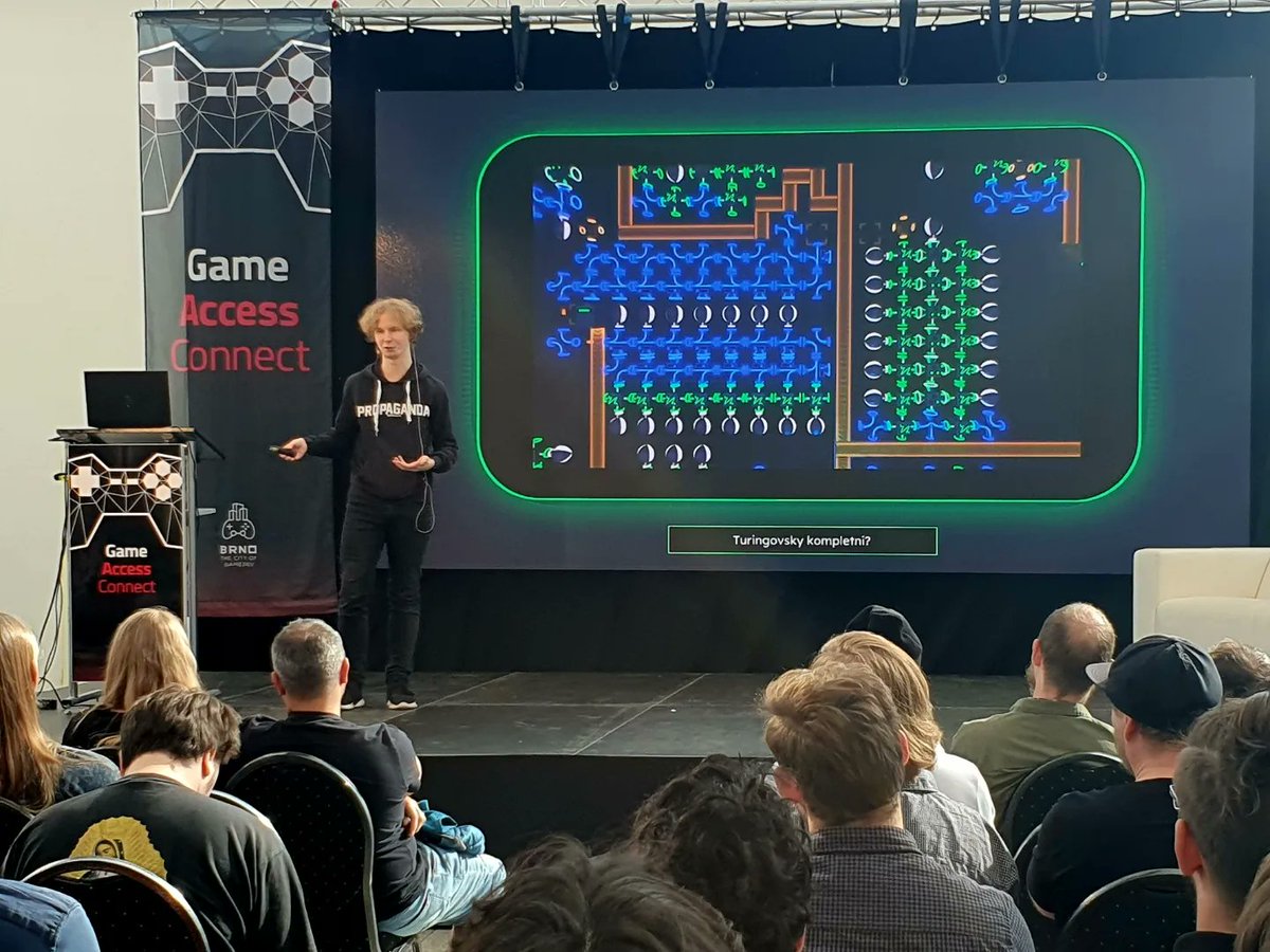 omnibullet_game's tweet image. Yesterday, we had the opportunity to present our game at the Game Access Connect stage. Big thanks to everyone who came and to #gamebaze and @HerniKlastr for making it possible!
#gameaccessconnect #makerfairebrno #puzzlegame #towerdefense