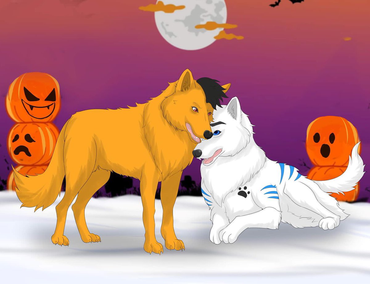 Snuggling^^ <a href="/AlphaWolf150496/">Silverpaw siblings</a> 💜