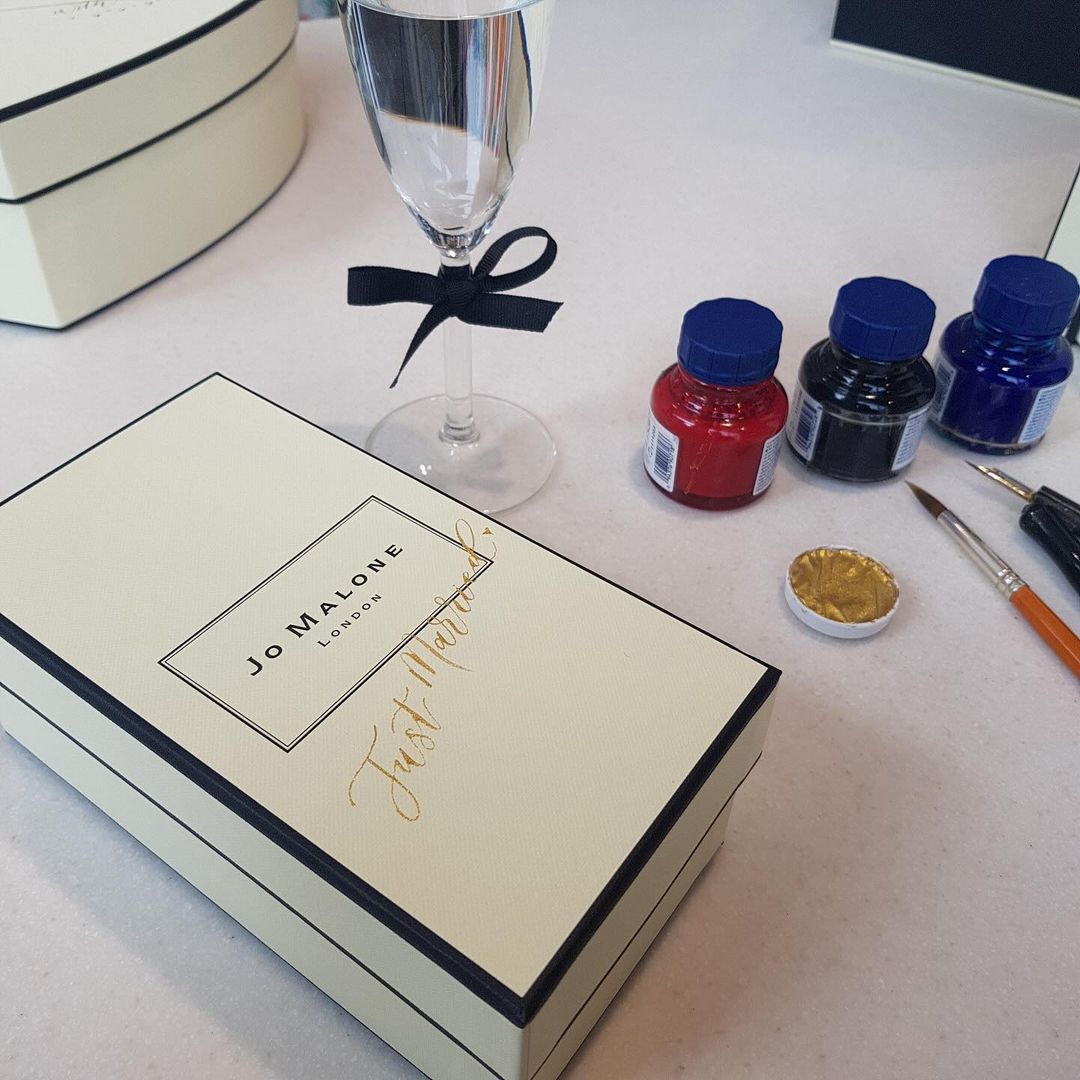 Have you discovered Jasmin Nessa's beautiful calligraphy at Jo Malone in John Lewis? ✒️