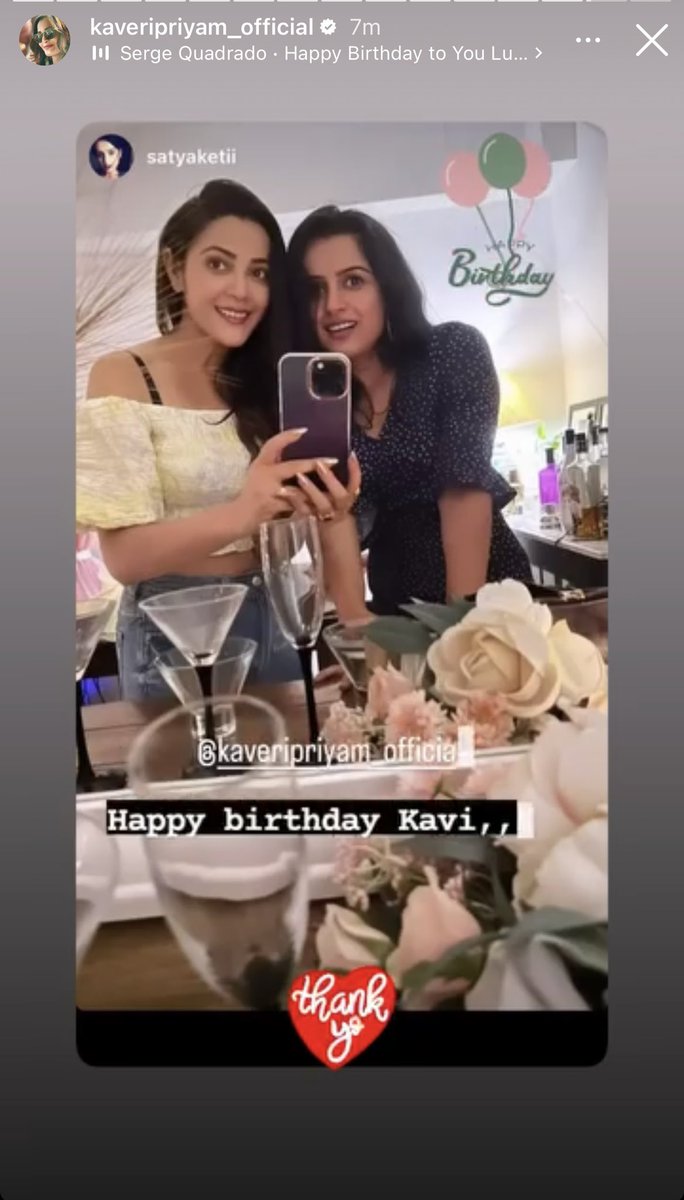 It was good to see Kaveri’s post with Satyaketi after many days and with a verycute pic 

HBD KAVERI PRIYAM