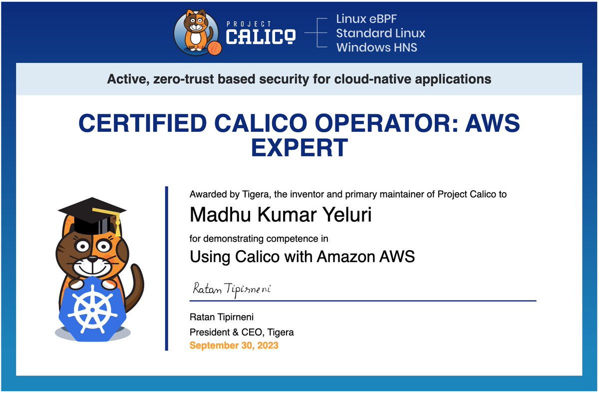 Luke Skywalker (@cloudgeek7) on Twitter photo Calico implements the Kubernetes Container Network Interface (CNI) as a plug-in and provides agents for Kubernetes to provide networking for containers and pods.
<a href="/tigeraio/">Tigera, Inc.</a> <a href="/projectcalico/">Project Calico</a>
#containers #security #kubernetes #opensource #networking Calico implements the Kubernetes Container Network Interface (CNI) as a plug-in and provides agents for Kubernetes to provide networking for containers and pods.
<a href="/tigeraio/">Tigera, Inc.</a> <a href="/projectcalico/">Project Calico</a>
#containers #security #kubernetes #opensource #networking