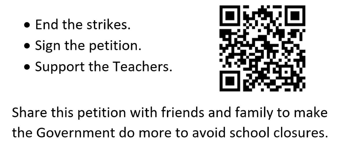 NEUnion_jersey's tweet photo. Currently at just over 500 signatures. Join us in asking the Governement to do more to avoid school closures! https://t.co/eNJUTJUWaE