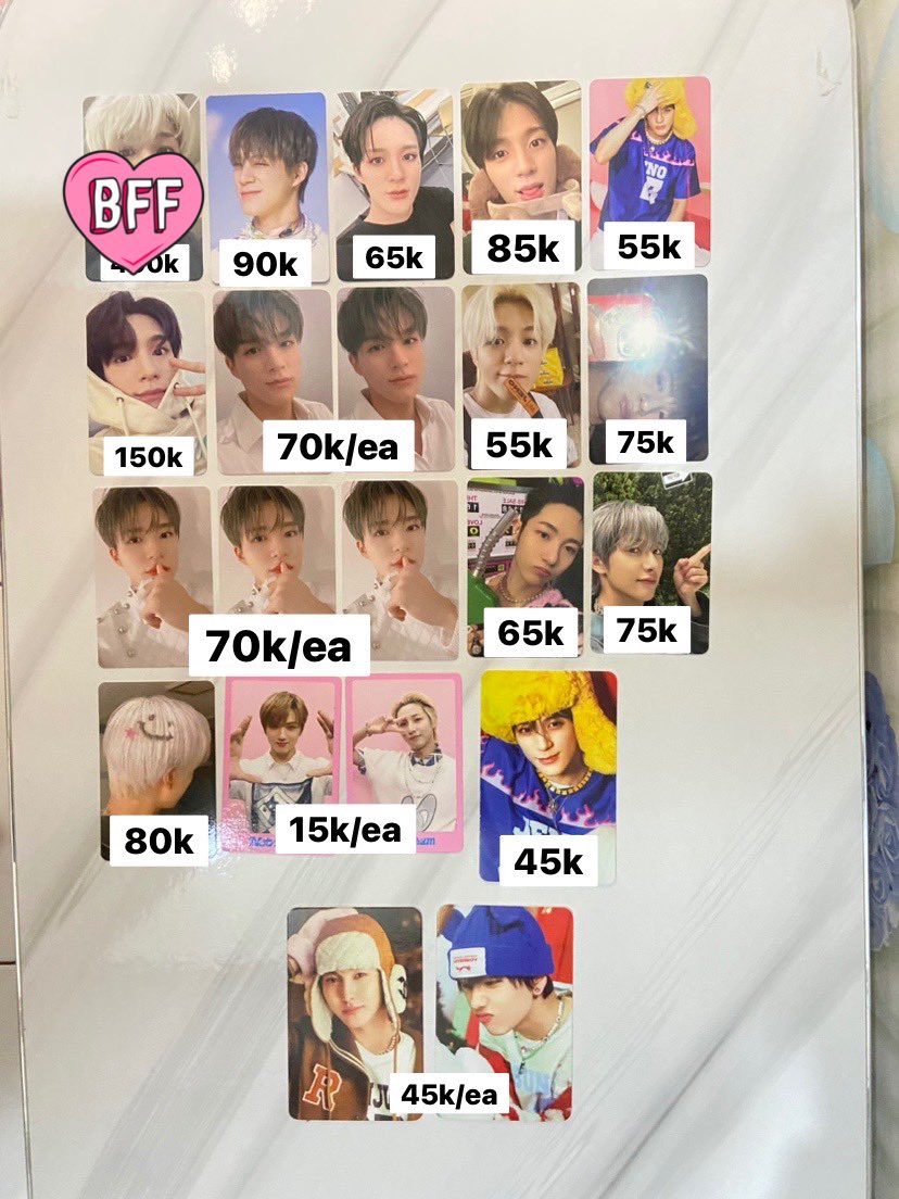 —— ꒰ 🛒 ꒱ wts ; want to sell %
⌗ AAB JENO RENJUN JISUNG NCT 

⤷ ⥰ Price in Pict
⤷ ⥰ Fullpay / splipay, excl adm
⤷ ⥰ Shopee Live
⤷ ⥰  Dom Jakpus

🖇️ wto jeno sumpit wink dcon pink chrismast candy hoodie cafe mirror renjun spbu ld agit jisung smile