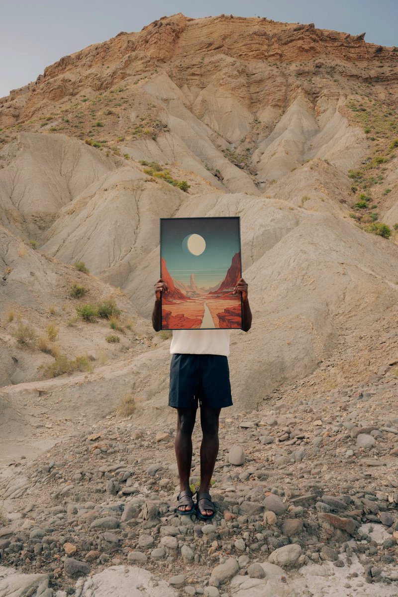 INNKstudios's tweet photo. Our ‘Desert Moon’ print is now available. Shop now 👉🏼 https://t.co/pqxyY1gwOh 
#innk #desertprint #prints #posterdesign #etsystore #etsyseller #etsyprints #moonprint#japaneseprint https://t.co/jn34rImKS3