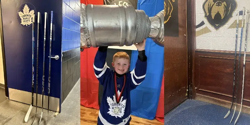 VOCMNEWS's tweet photo. Leafs and Local Hockey Community Pay Tribute to Lincoln Walsh

https://t.co/9n1xUyBPKb https://t.co/Y44gfIemTE