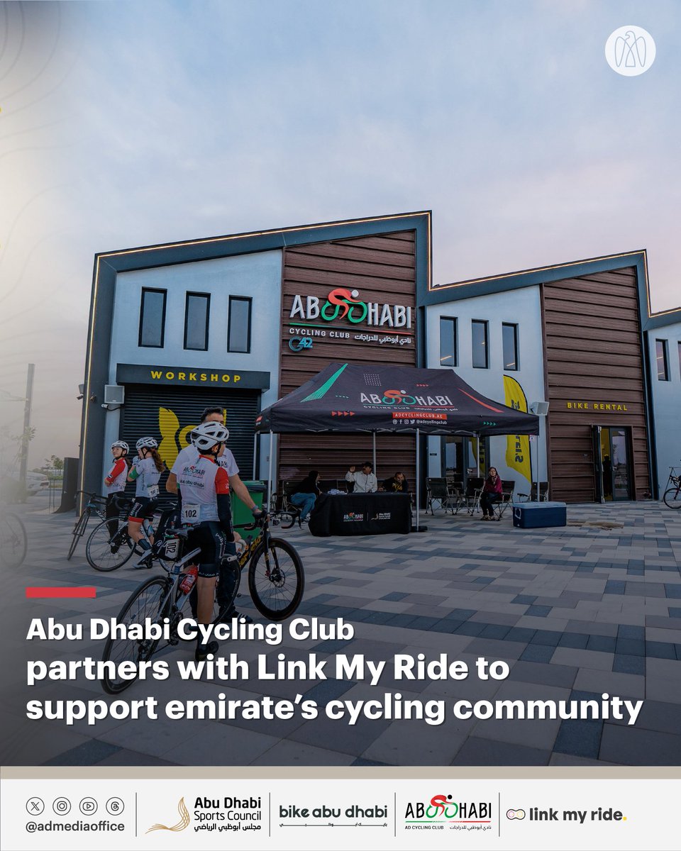 مكتب أبوظبي الإعلامي (@admediaoffice) on Twitter photo .<a href="/adcyclingclub/">Abu Dhabi Cycling Club</a> has partnered with <a href="/LinkMyRide/">Link My Ride</a> to ease the organisation of gatherings and events for Abu Dhabi’s cycling community via the Link My Ride app, which enables users to communicate with each other and share details of cycling trips, including planned routes. .<a href="/adcyclingclub/">Abu Dhabi Cycling Club</a> has partnered with <a href="/LinkMyRide/">Link My Ride</a> to ease the organisation of gatherings and events for Abu Dhabi’s cycling community via the Link My Ride app, which enables users to communicate with each other and share details of cycling trips, including planned routes.
