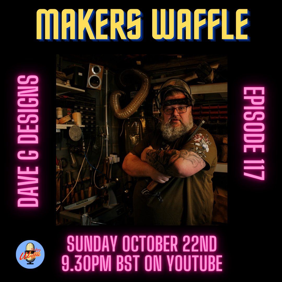 Makers Waffle (@makers_waffle) on Twitter photo Makers Waffle Episode 117 - Dave G Designs youtube.com/live/fWsqnyc_B…
Join us this evening as we waffle with Dave G <a href="/Dave_G_Designs/">Dave.G.Designs</a> .
It's sure to be a good chat.
#makerswaffle #makerswafflepodcast #makers #makercommunity Makers Waffle Episode 117 - Dave G Designs youtube.com/live/fWsqnyc_B…
Join us this evening as we waffle with Dave G <a href="/Dave_G_Designs/">Dave.G.Designs</a> .
It's sure to be a good chat.
#makerswaffle #makerswafflepodcast #makers #makercommunity