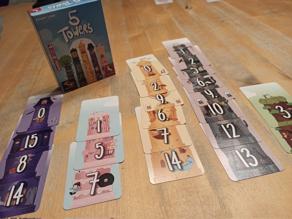 MichaelMaschke1's tweet photo. Gestern auf dem Tisch: das großartige Ra in der Deluxe Ausgabe, 5 Towers, sehr gut und cooler Versteigerungsnechanismus, Trekking through history, hat mir sehr gut gefallen, schöne Ausstattung und dann noch Tiger &amp; Dragon, sieht gut aus. 
#boardgames https://t.co/KUez6wVXot
