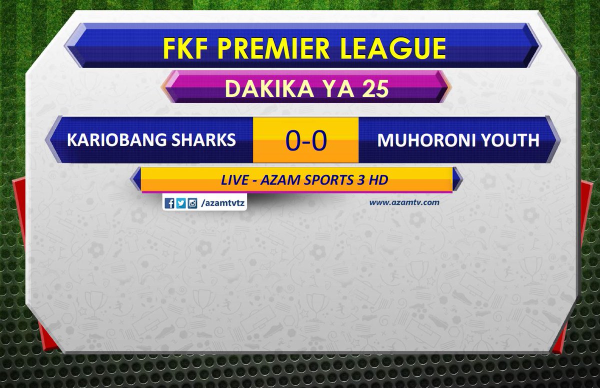 azamtvtz's tweet photo. 25’ | #FKFPL 

K-Sharks 0-0 Muhoroni Youth

LIVE #AzamSports3HD

#FKFPremierLeague #FKFPL #FKFPLUpdates #LigiKuuKenya #KPL #KariobangSharks #KSharks #MuhoroniYouth https://t.co/pD0BW49AtI