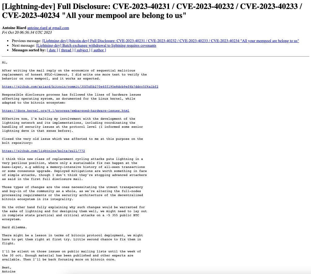 สรุปเรื่อง Lightning Network Replacement Cycling Attack แบบเข้าใจง่าย ⚡️⚡️

Lightning Network จะตายจริงหรือแค่ FUD !!??

🧵

#Bitcoin #LightningNetwork