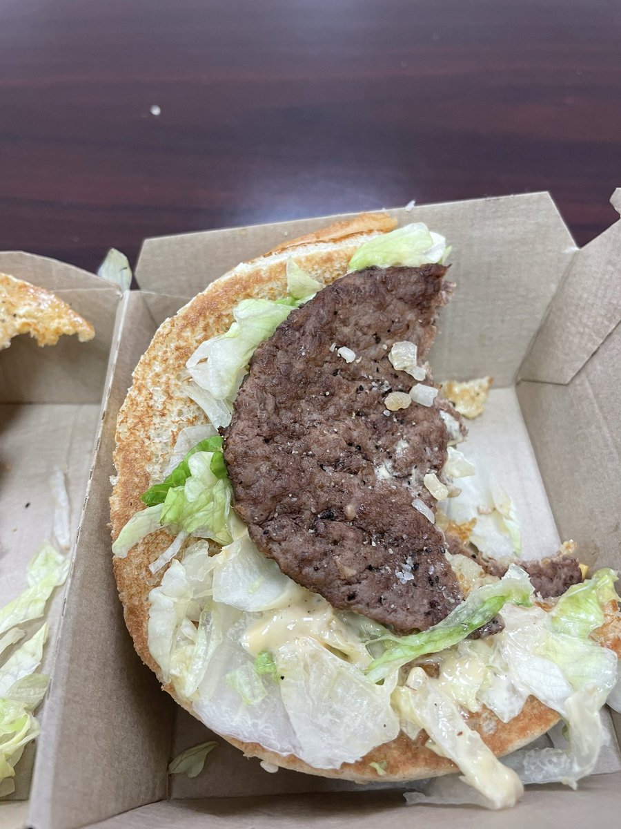 #McDonalds you gotta do better. My patty was half the size of my bun. Smh