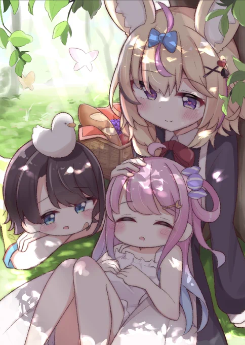 #ポルーナ #絵まる #ルーナート 木陰ですやすや姫 
