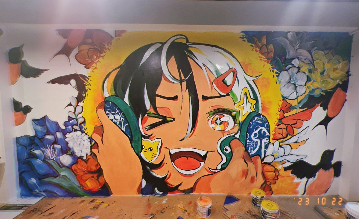 catanadgod's tweet photo. 👒💐 Mural https://t.co/TnY01Zfiox