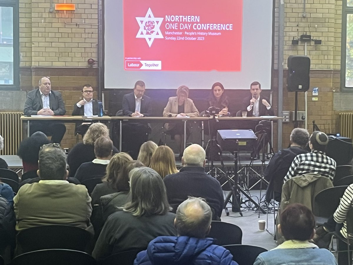 The next session discussing the future of social care was chaired by @LouiseEllman and featured JRC Management Board Member, @NathanCBoroda, Chief Executive of @FED_Manchester, Mark Cunningham, Shadow Social Care Minister @GwynneMP and @lucianaberger.