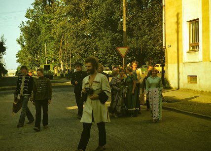 BadBalticTakes's tweet photo. NAFO in occupied Estonia, 1982.

Yes. Before there was an internet - or any brain-damaged cartoon dogs - there were activists subverting russian propaganda and helping push back russian imperialism with the same spirit of NAFO (and remarkably similar jokes).

Let me explain.

⏪ In the early 1980s, a third generation of occupied Estonians entered university. Their parents had been brutalised by soviet rule, but they had new energy, new confidence, and new ideas to overthrow the empire.

The students began to organise. Anti-occupation protests spread like never before.

It started through semi-official networks. One example was EÜE, which were construction summer camps for students organised by the youth wing of the communist party. Each group was sent to the countryside with an official task - like to build a barn - in order to learn “Soviet work ethics”.

But, while there unsupervised, the students instead bonded over how to defeat the occupation and found creative ways to relentlessly mock their occupiers. The camps turned into cells of resistance.

In 1981, one such camp called itself Persostrat. The name was typically soviet - an abbreviation of a clunky, pompous phrase. (And it sounded like “ass sphere” in Estonian.) The group spent the summer writing their own parody soviet songs.

The next summer, in 1982, a new camp formed out of most of the same members and was sent down to south Estonia. They called themselves Euromais with a plan to parody soviet corn growing campaigns.

After arriving, they came up with a better idea.

“Enough of this Soviet shit,” said their camp leader, Mati Laur. They decided instead to declare their camp as a NATO base. Specifically, a British NATO base, because the British had a key role in supporting Estonia during its war of independence and they knew that reference would annoy the occupiers even more.

They put up signs in English and organised a strict schedule that included afternoon tea and picnics. They imitated and exaggerated British culture, manners, and fashion while ridiculing the unsophisticated russian occupiers. They wrote and enthusiastically sung their own anthem about how NATO would free Estonia from the russians. It was sung to the tune of Yankee Doddle, an iconic tune among Estonian youth as it was the opening to Voice of America’s Estonian broadcasts, which usually got through before the soviet jammers could interrupt it.

Incredibly, this “NATO base” was near an actual soviet base, which we now know had nuclear warheads.

Yet, to the students, the location was Satterfield, an English-sounding name invented for their imagined secure utopia.

Satterfield became a pre-internet kind of meme, enduring for years to come through networks across Estonia. An invitation to Satterfield was code for resistance organising.

Members of this “British NATO base” later formed part of the core of the student resistance to soviet occupation. They had a leading role in campaigning to anull the nazi-soviet pact and helped get the Singing Revolution started.

A decade after establishing their mock base, they achieved their goal. Estonia and its Baltic neighbours were free and the soviet union was no more.

The members of that original group are now well respected men and women in free Estonia. One who helped write that song even became Ambassador to NATO (the real one).

Estonia is now NATO with real NATO bases - and where the British really are based.

“We’ve been waiting for you since 1949,” explained @EerikNKross, former director of Estonian intelligence, who shared the story with them.

Eerik is now also part of NAFO, doing his bit to deliver supplies to Ukraine as part of @69thSB. To him, Satterfield and NAFO are part of one story. And proof that mocking russia can indeed make a real difference.

The spirit of Satterfield lives on.

It is thanks to Eerik that this story has been documented. You can read it from him in more detail here: https://t.co/h9linIihKZ