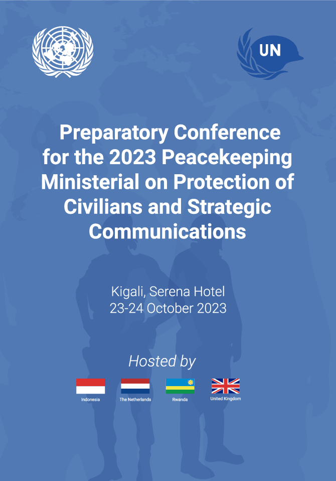 RwandaMoD's tweet photo. Rwanda is hosting the Preparatory Conference for the 2023 Peacekeeping Ministerial on Protection of Civilians &amp; Strategic Communications.
Kigali, Serena Hotel, 23-24 October 2023 https://t.co/wyg3DdXqmq