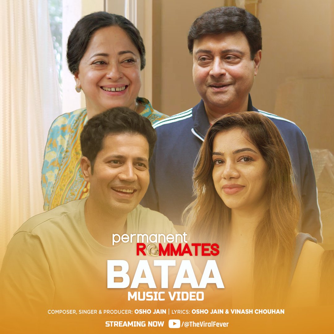 We are lost in the melodies of 'Bataa' from Permanent Roommates because it's where the emotions find their perfect rhythm ♾️✨

#PermanentRoommatesSeason3 streaming now on @PrimeVideoIN 

All songs from #PermanentRoommates Season 3, streaming now on all platforms.

#TVF