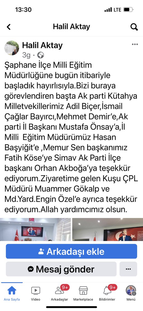 ARTIK ÇİVİSİNİ ÇIKARDINIZ! Her zaman söylüyoruz; bir kamu yöneticisi, sadece Devlete sadakat gösterir, yalnızca Devlete minnet duyar. Devletten başka yapılara sadakat ve minnet besleyenler, Devletin memuru değildir! Hele ki, bir ilçe müdürü görevlendirmesinin, kamu idaresinin…