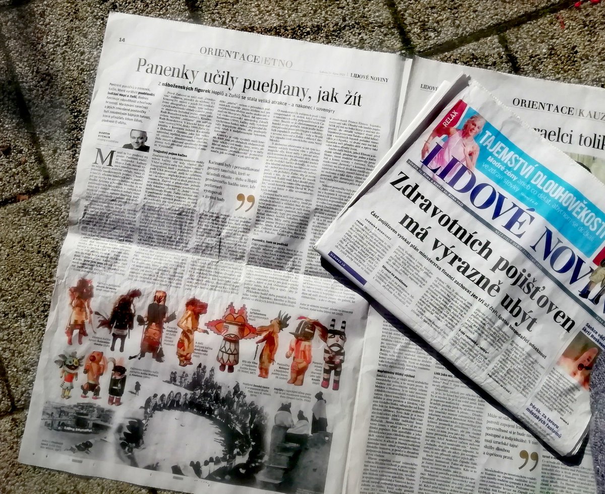 martinrychlik's tweet photo. 🗞️ Znáte #kačíny? Ve víkendových LN #Orientace píšu v jubilejním 20. díle seriálu #Etno (věnovanému etnickému "umění") o těchto "panenkách" pueblanských indiánů #Hopi a #Zuňi, které zobrazovaly duchy i maskované tanečníky, též #katsíny. Figurky jsou to krásné 🗿 https://t.co/8T4ztDunRC