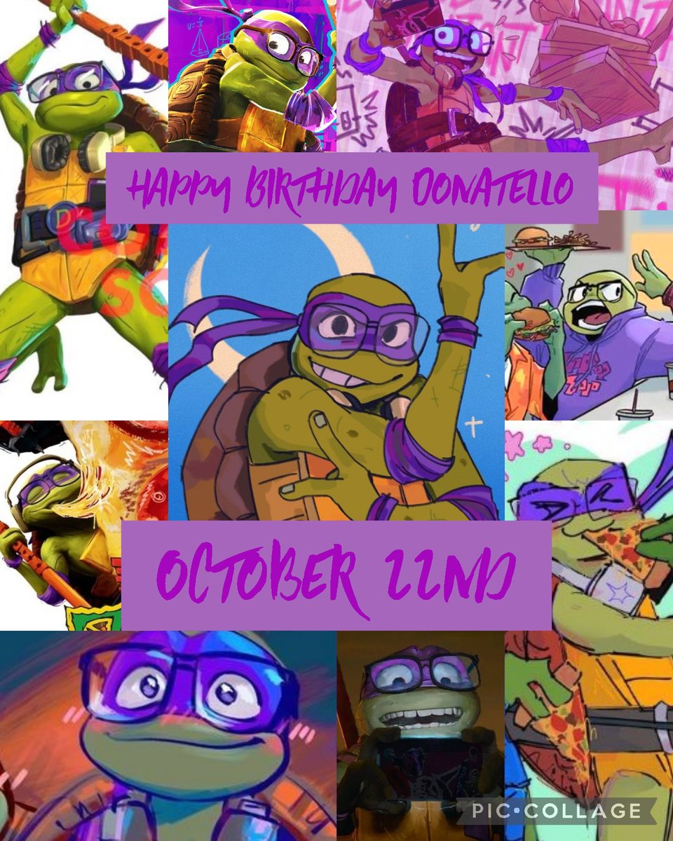 88_belli's tweet photo. Happy Birthday Donatello 📱🍕💜 https://t.co/bNWqPlzSo1