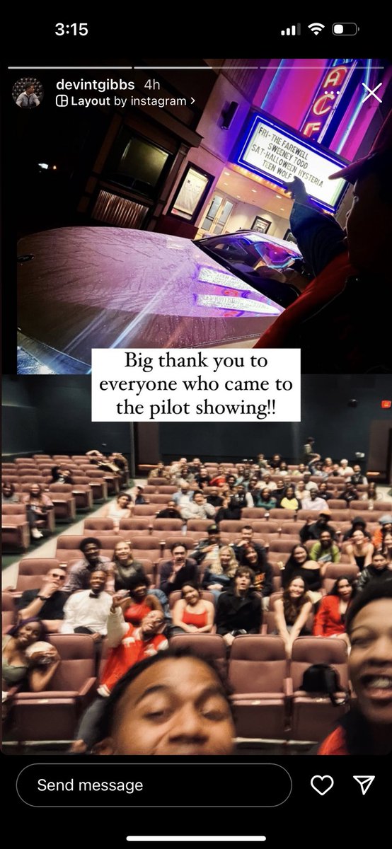 DevinTGibbs's tweet photo. UNCSA is an elite institution. I 💕 it In such a big way. UNCSA permitted me to show my film in Ace theater. They supported me by spreading the message of the film. Thank you 🙏🏾 Uncsa. I am so very grateful to be the 1st to have an Independent film shown on campus. https://t.co/19JTN5dsja