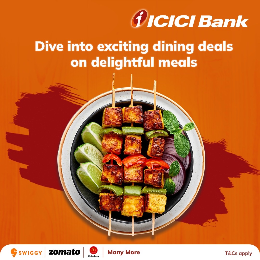 ICICIBank's tweet photo. Score big this cricket season with mouth-watering offers from your favorite food apps! Take a timeout from your kitchen and dine out with amazing deals on #ICICIBankOfferZone. ๐๐๐
Visit now to savor those winning flavors: https://t.co/8s2tSqXIDv
#ICICIBank #OfferZone https://t.co/k7OKRaGTjQ