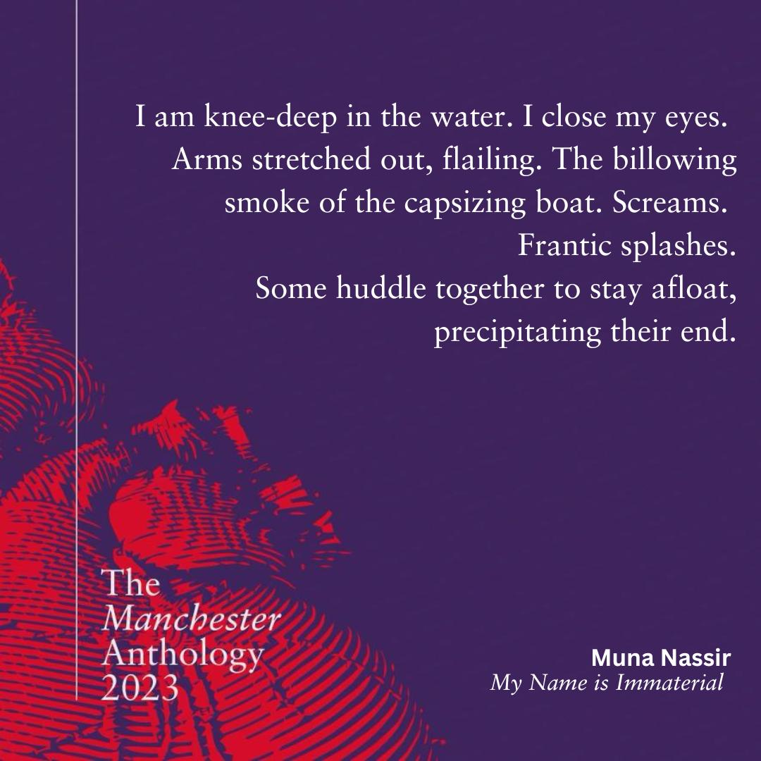 manc_anthology's tweet photo. Sunday AM preview: an extract from Muna Nassir's novel My Name is Immaterial. 

The Manchester Anthology 2023 is out tomorrow!

🫀 https://t.co/i5BIO9zbKf