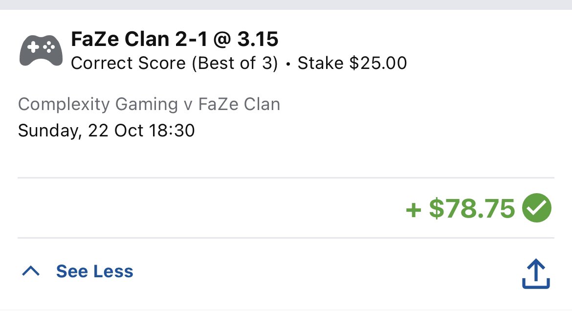 Showz23rd's tweet photo. Small win but thanks legends @FaZeClan https://t.co/8KprICyCS0