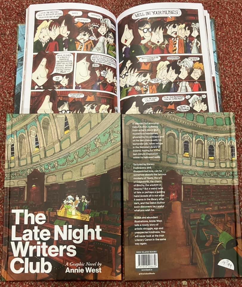 LittleAcornsBks's tweet photo. #IrishBookADay challenge Day 6: Fave #IrishBook 2023 - there are TOO many but I adore #TheLateNightWritersClub by the hugely-talented, witty &amp; funny @anniewestdotcom Publisher @NewIslandBooks An epiphany of excellence &amp; eavesdropping brilliance #IrishBookWeek @BooksellingI 💚📚 https://t.co/LFQGTqL6ws