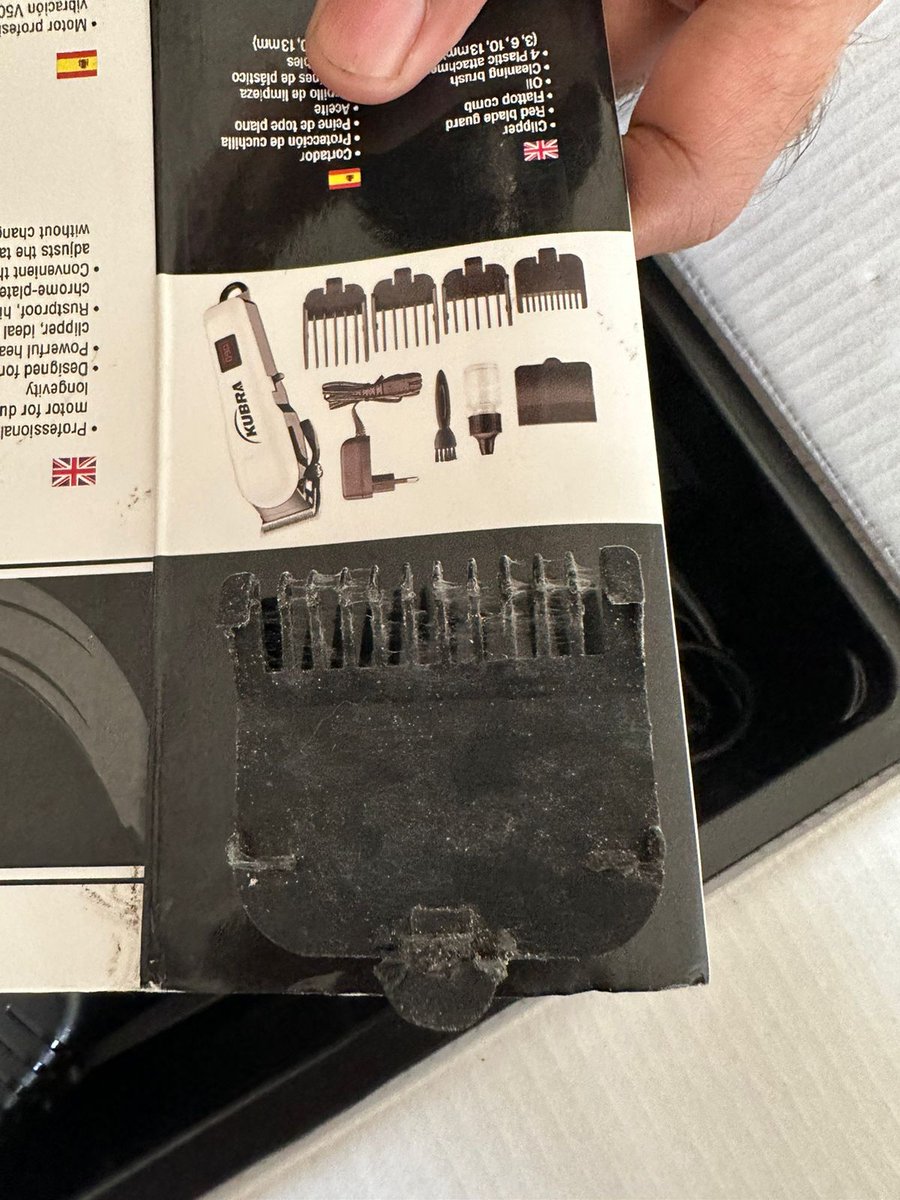 We ordered a Kubra hair trimmer from <a href="/amazonIN/">Amazon India</a> we received a used product in the box. Attached are the pictures. This is pathetic! #AmazonIndia #badproduct
