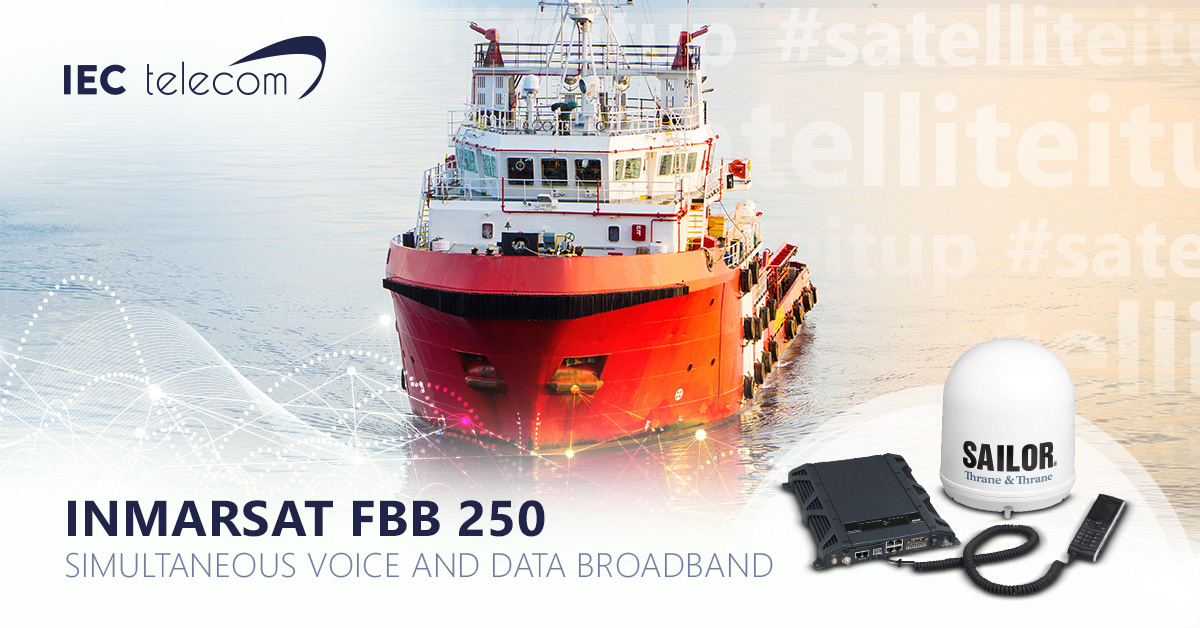 iectelecom's tweet photo. Ideal for small &amp; medium #vessels, @InmarsatGlobal #FBB250 offers simultaneous voice and data #connectivity to #maritime and #offshore professionals. With data speeds up to 284 kbps, it supports onboard operation systems and #remote monitoring.
https://t.co/Rr7FTzNdCi https://t.co/a7IGCmVKuX